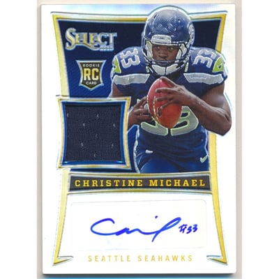2013 Select Rookie Jersey Autographs Prizm #166 Christine Michael