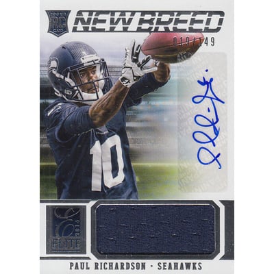 2014 Elite New Breed Jerseys Autographs #33 Paul Richardson/149