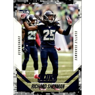 2015 Score Photo Variations Black Camo #25 Richard Sherman
