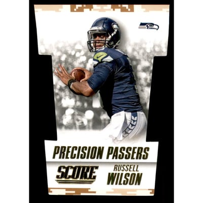 2015 Score Precision Passers Desert Camo #3 Russell Wilson