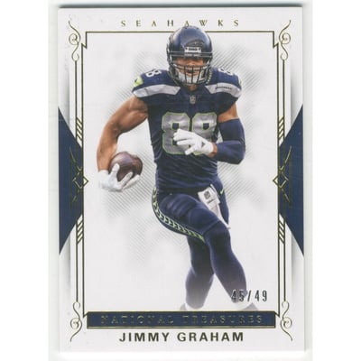 2017 Panini National Treasures Gold #52 Jimmy Graham