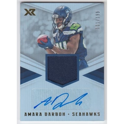 2017 Panini XR Rookie Swatch Autographs #33 Amara Darboh/199