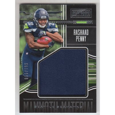 2018 Panini Playbook Mammoth Materials #17 Rashaad Penny
