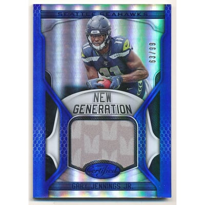 2019 Certified New Generation Jerseys Mirror Blue #37 Gary Jennings Jr.