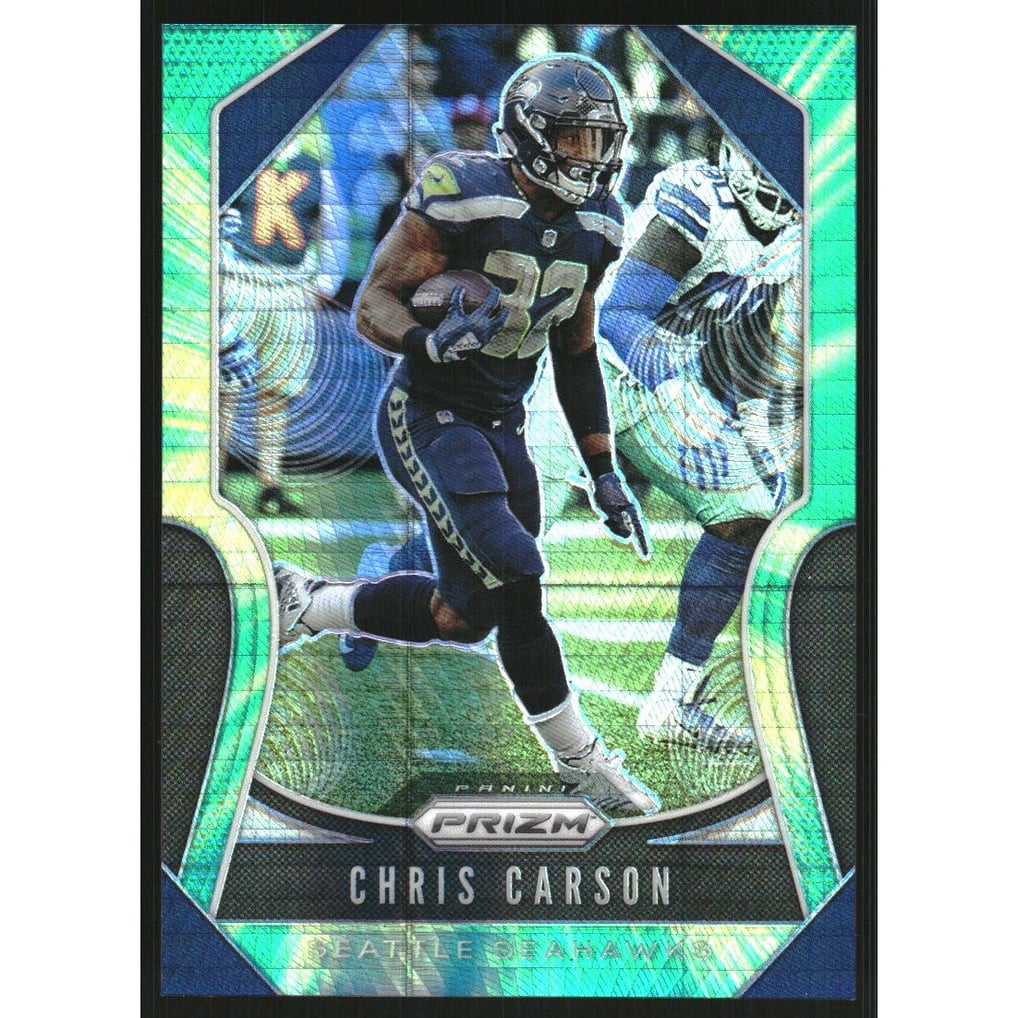 2019 Panini Prizm Prizms Hyper #259 Chris Carson
