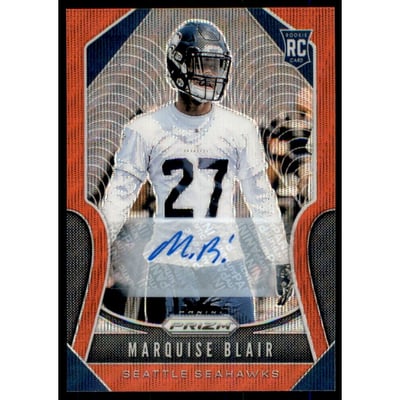 2019 Panini Prizm Rookie Autographs Prizms Red Wave #397 Marquise Blair