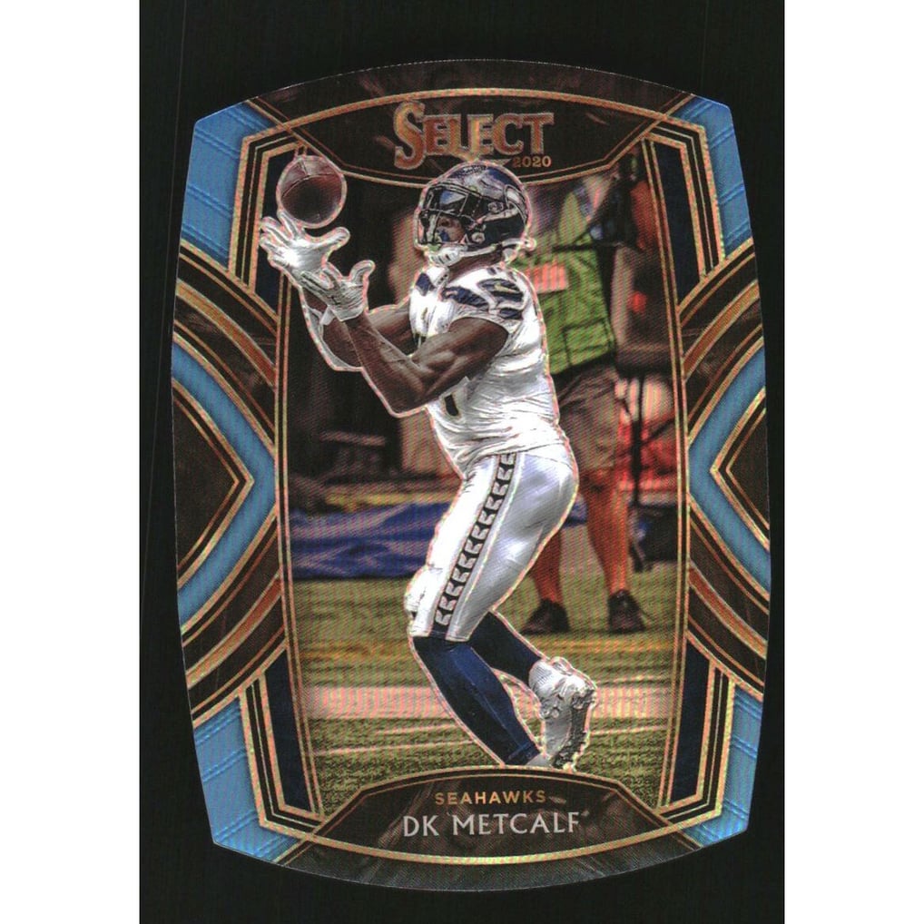 2020 Select Prizm Light Blue Die Cut #216 D.K. Metcalf