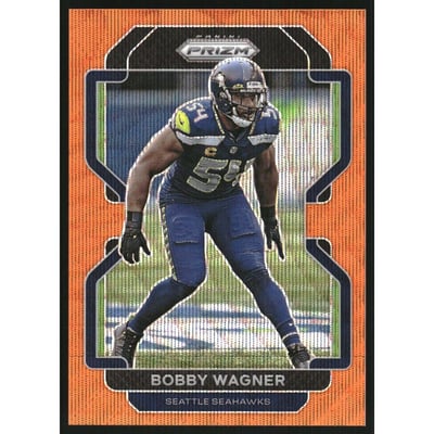 2021 Panini Prizm Prizms Orange Wave #47 Bobby Wagner