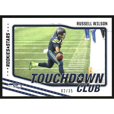 2021 Rookies and Stars Touchdown Club Purple #8 Russell Wilson