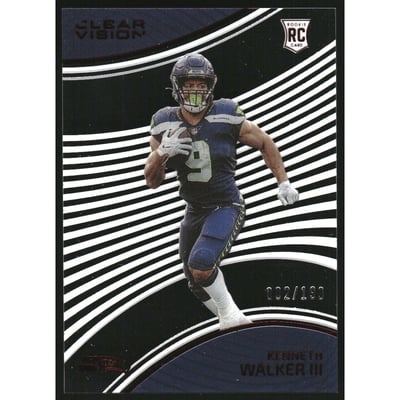 2022 Panini Chronicles Clear Vision Rookies Red #4 Kenneth Walker III
