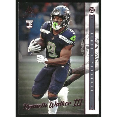 2022 Panini Chronicles Luminance Update Vertical Rookies Pink #206 Kenneth Walker III