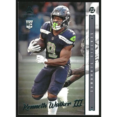 2022 Panini Chronicles Luminance Update Vertical Rookies Teal #206 Kenneth Walker III