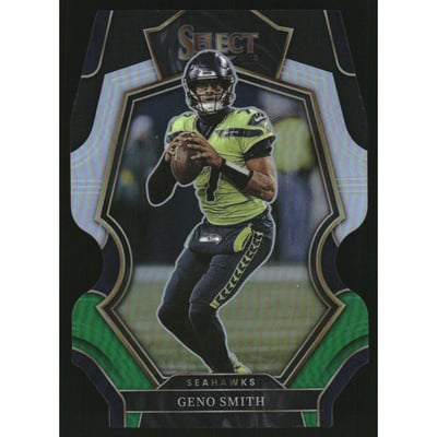 2022 Select Prizm Black and Green Die Cut #189 Geno Smith