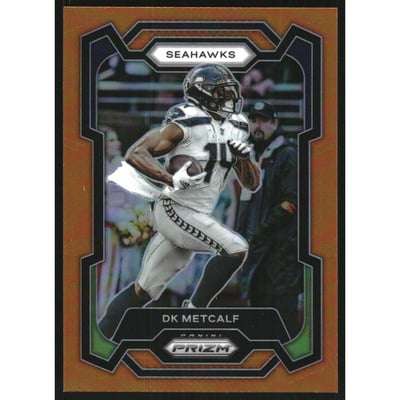 2023 Panini Prizm Prizms Orange #257 D.K. Metcalf