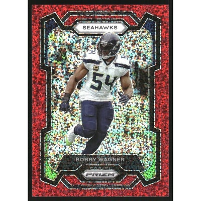 2023 Panini Prizm Prizms Red Sparkle #256 Bobby Wagner