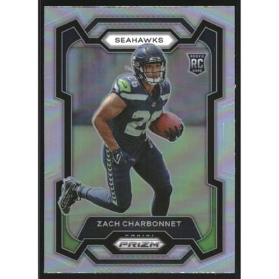 2023 Panini Prizm Prizms Silver #392 Zach Charbonnet