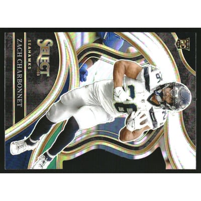 2023 Select Prizm Black and Green Die Cut #202 Zach Charbonnet