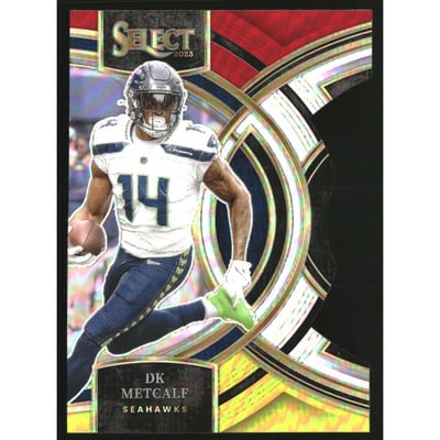 2023 Select Prizm Red and Yellow Die Cut #170 D.K. Metcalf