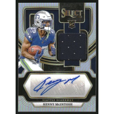 2023 Select Rookie Signature Memorabilia Prizm #37 Kenny McIntosh