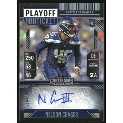 2024 Panini Contenders Playoff Ticket #288 Nelson Ceaser AU
