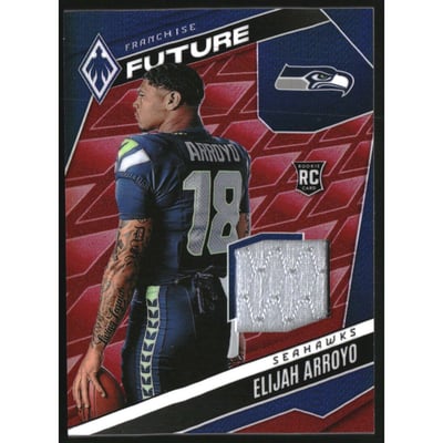 2025 Panini Phoenix Franchise Future Material Red #33 Elijah Arroyo