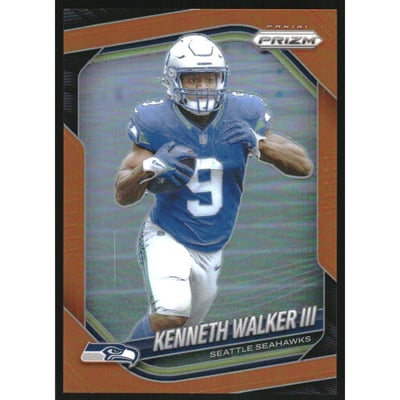2025 Panini Prizm Prizms Orange #272 Kenneth Walker III