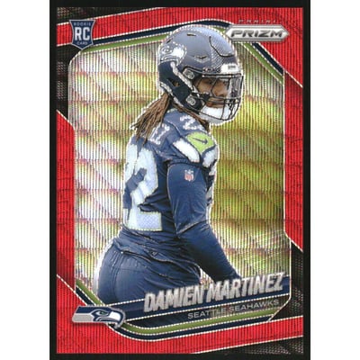 2025 Panini Prizm Prizms Red Wave #373 Damien Martinez