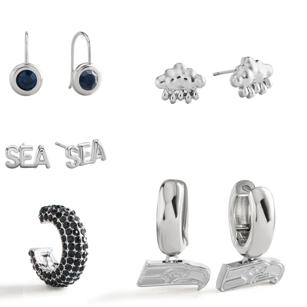 BaubleBar Seattle Seahawks Mixed Earring Set
