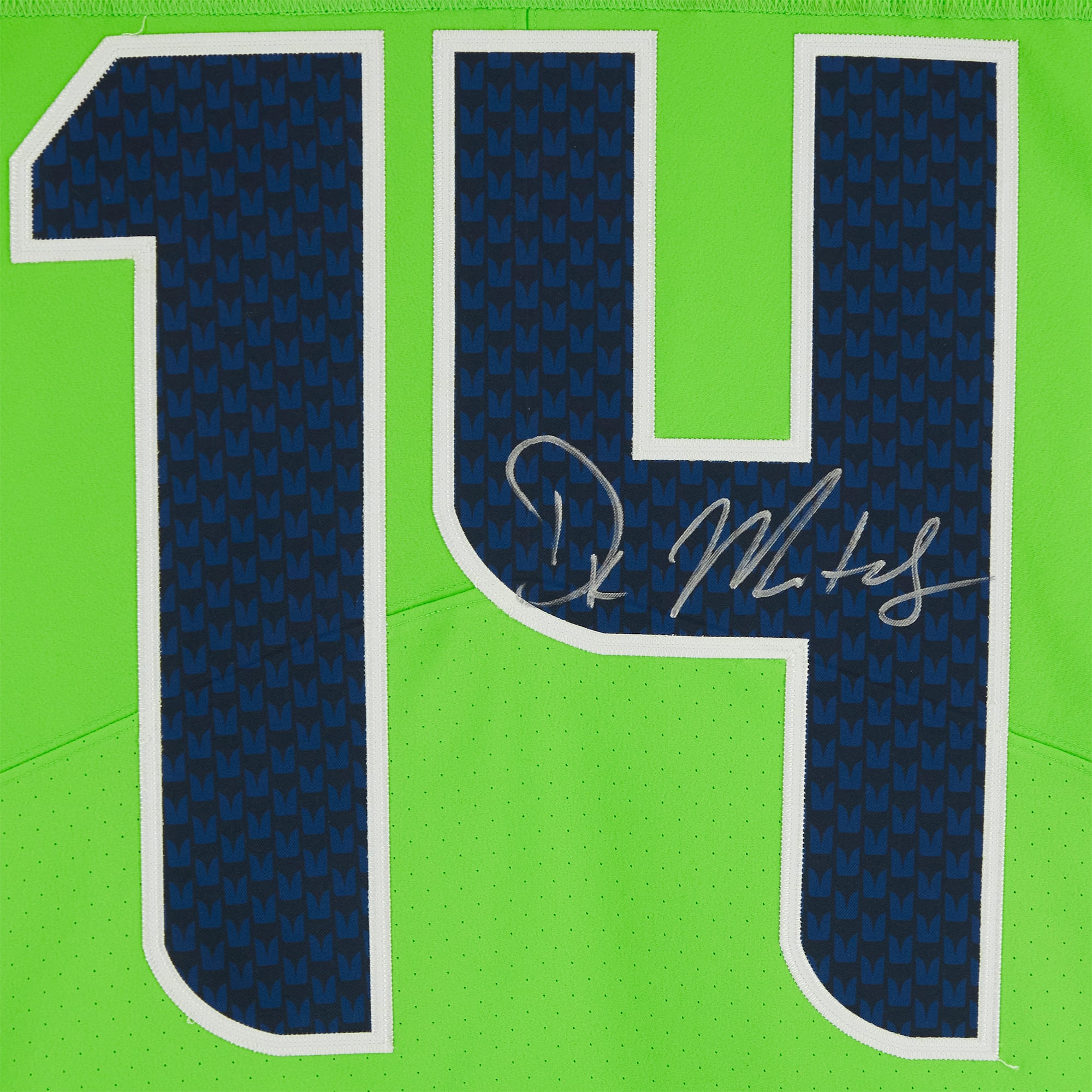 DK Metcalf Neon Green Seattle Seahawks Autographed Nike Elite Jersey
