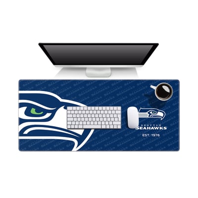 Seattle Seahawks Fanpoint 15.7" x 35.4" Logo Series Desk Pad
