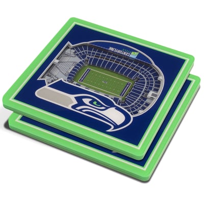 Seattle Seahawks Fanpoint 3D StadiumView Coasters