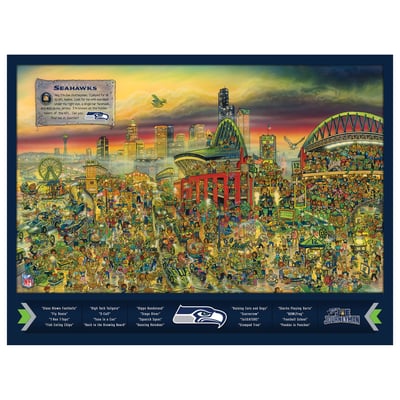 Seattle Seahawks Fanpoint 500-Piece Joe Journeyman Puzzle