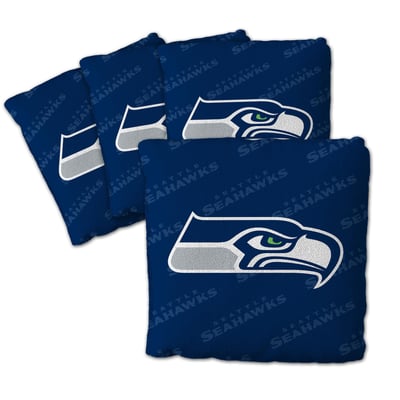 Seattle Seahawks Fanpoint Four-Piece Cornhole Bag Set