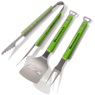 Seattle Seahawks Fanpoint Spirit Series 3-Piece BBQ Set