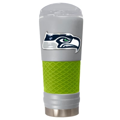 Seattle Seahawks 24oz. Powder Coated Draft Travel Mug - Gray