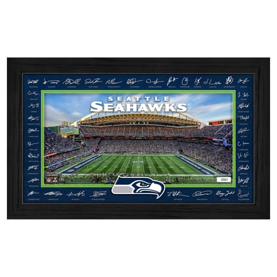 Seattle Seahawks Highland Mint 12" x 20" 2026 Signature Gridiron Panoramic Framed Photo