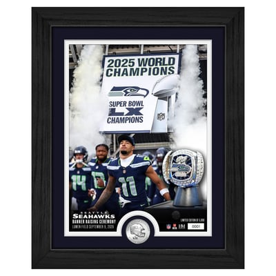 Seattle Seahawks Highland Mint Super Bowl LX Banner Raising Silver Coin Photo Mint