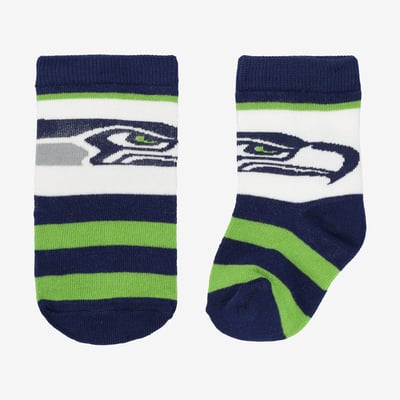  Seattle Seahawks Starter Infant Rugby Block Socks - Blue