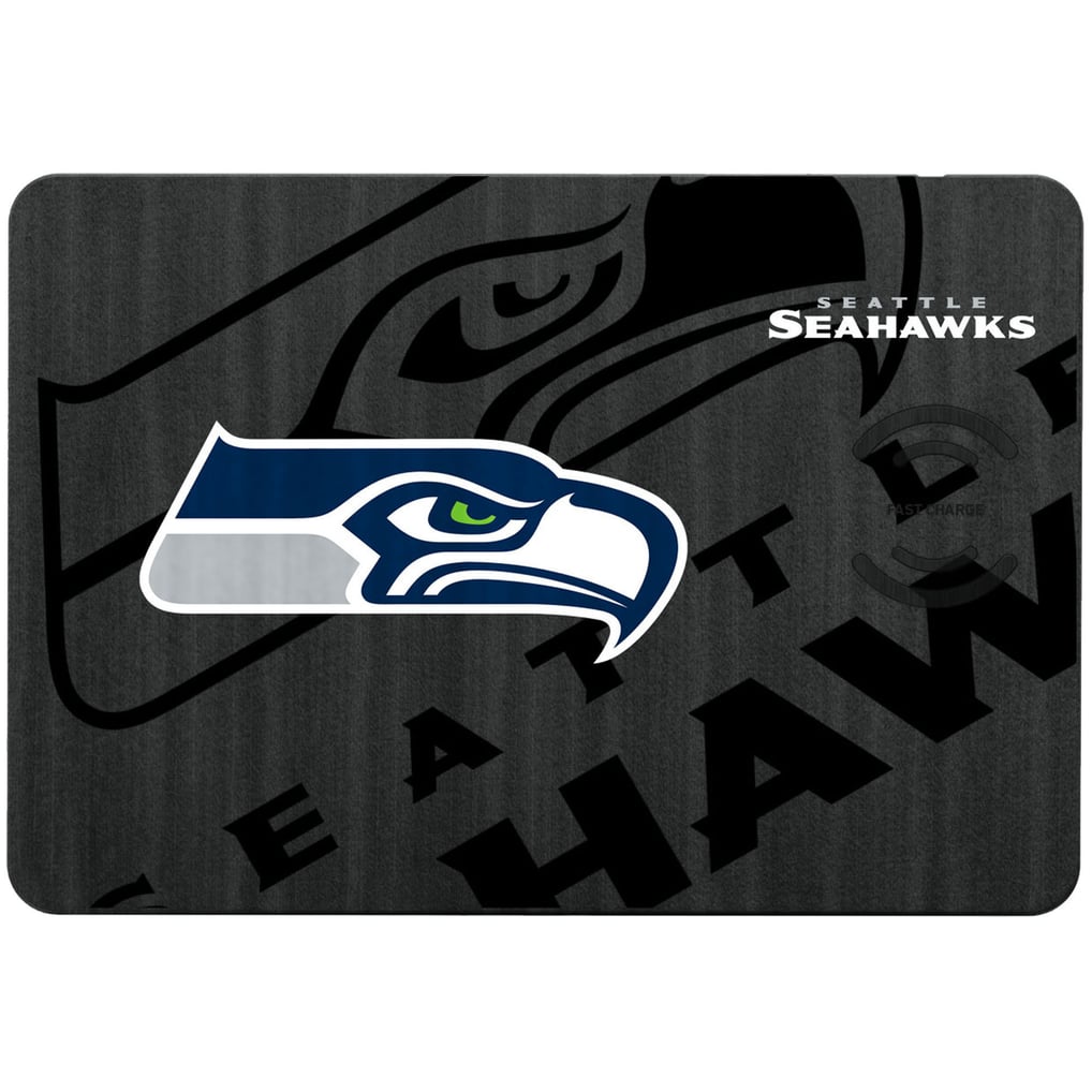 Seattle Seahawks Keyscaper 15W Fast Wireless Charger and Mouse Pad