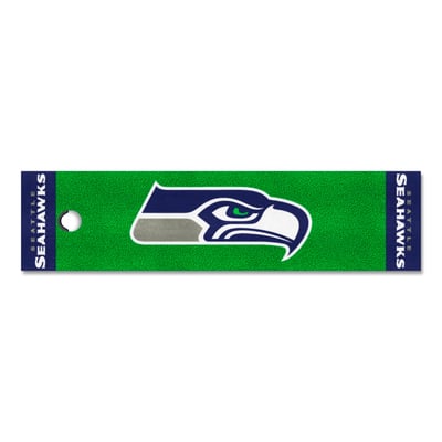 Seattle Seahawks Logo Brands Putting Green Mat