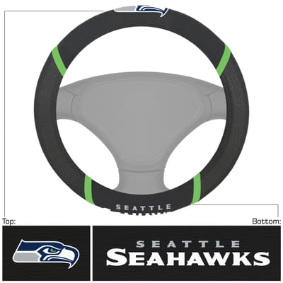 Seattle Seahawks Logo Brands Steering Wheel Cover