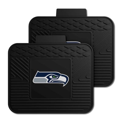 Seattle Seahawks Logo Brands Two-Piece Utility Car Mat Set