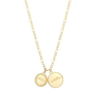 Seattle Seahawks LUV AJ Double Coin Logo Necklace