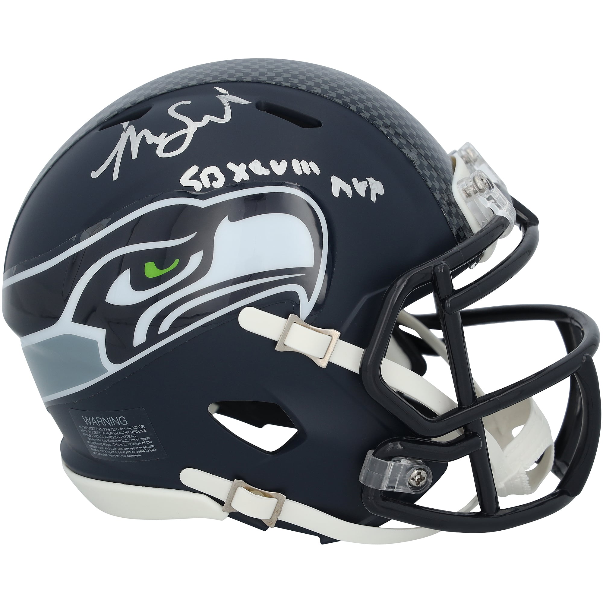 Sandy Riddell Malcolm Smith Seattle Seahawks Autographed Fanatics Authentic Riddell ...