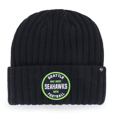  Seattle Seahawks '47 Ribbed Snowdrift Cuffed Knit Hat - College Navy