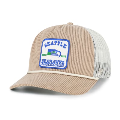 Seattle Seahawks '47 Throwback Cordlandia Hitch Adjustable Hat - Khaki