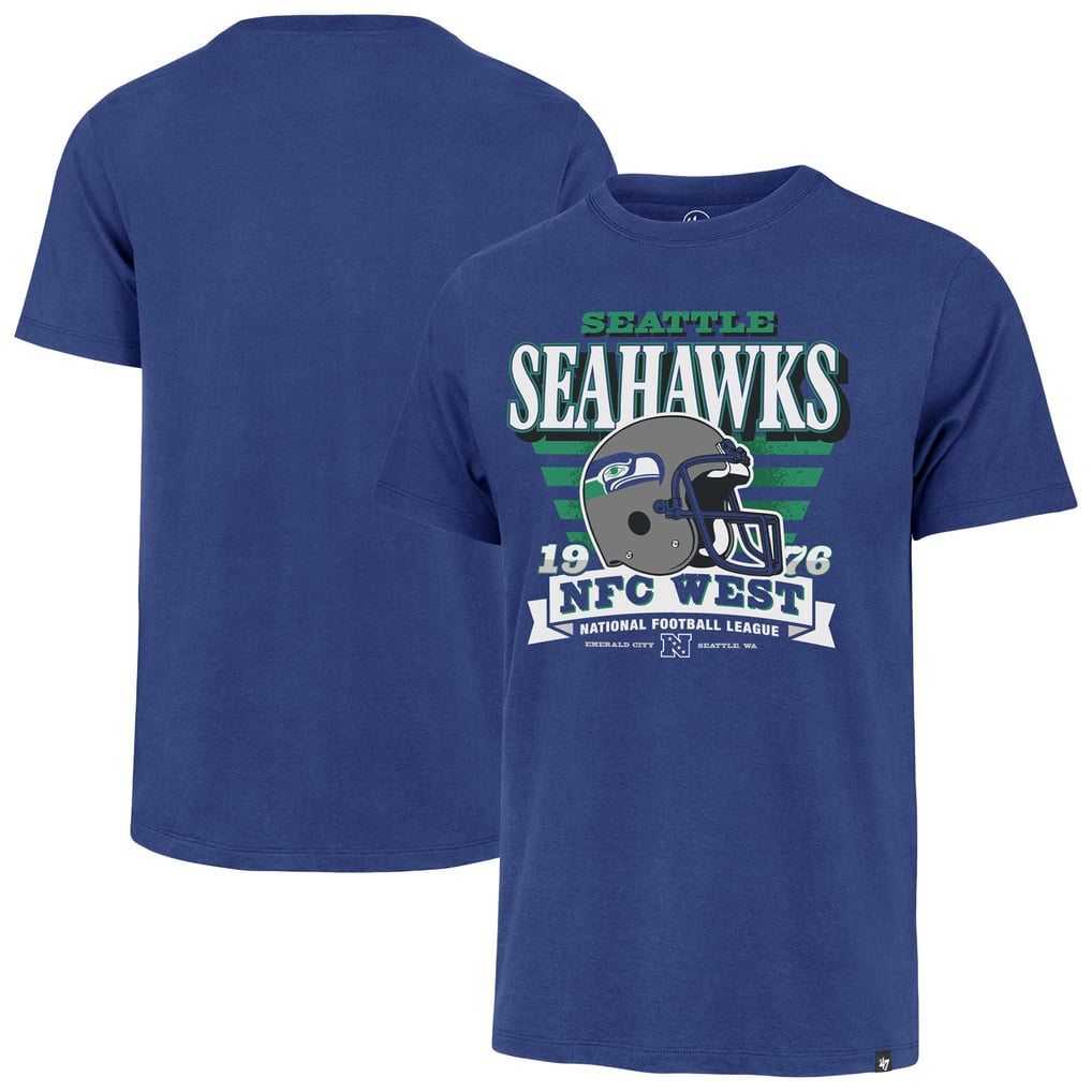 Seattle Seahawks '47 Stripe Splash Franklin Throwback T-Shirt - Royal
