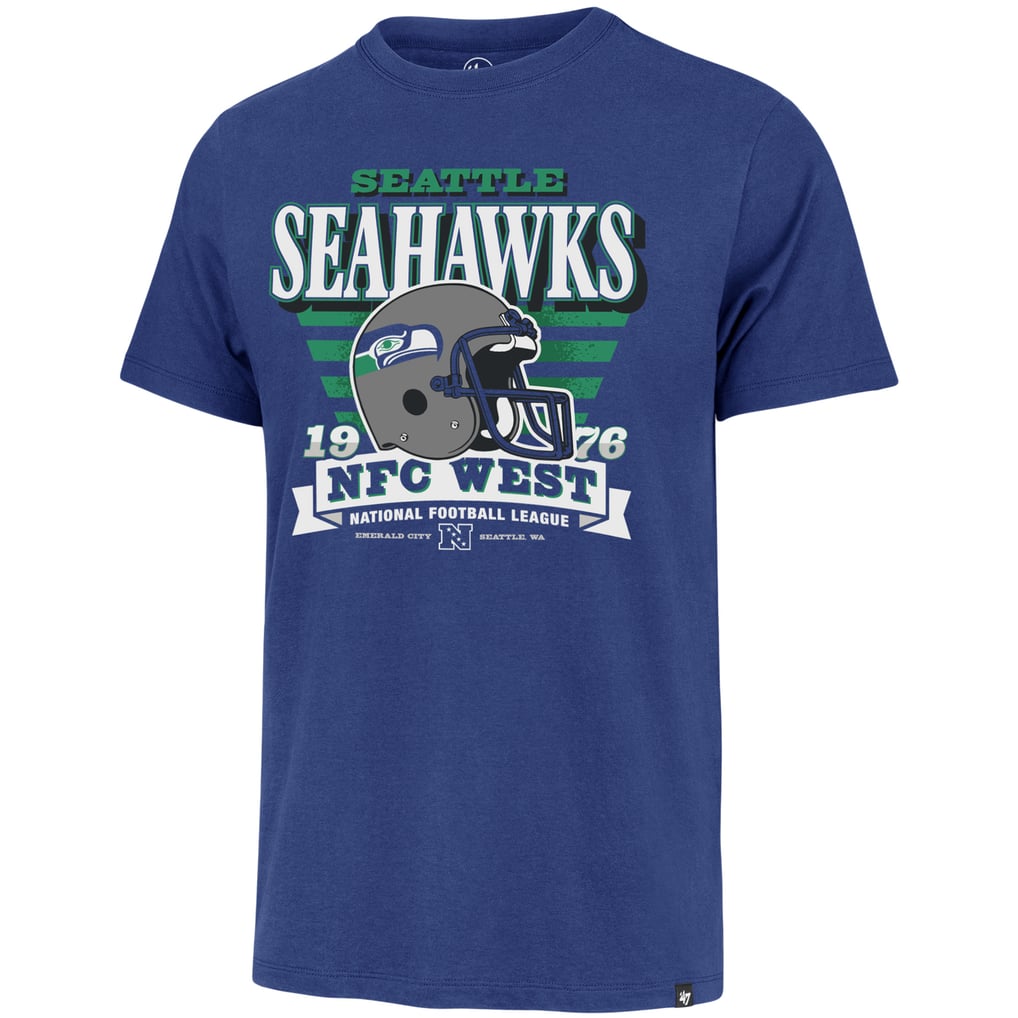 Seattle Seahawks '47 Stripe Splash Franklin Throwback T-Shirt - Royal