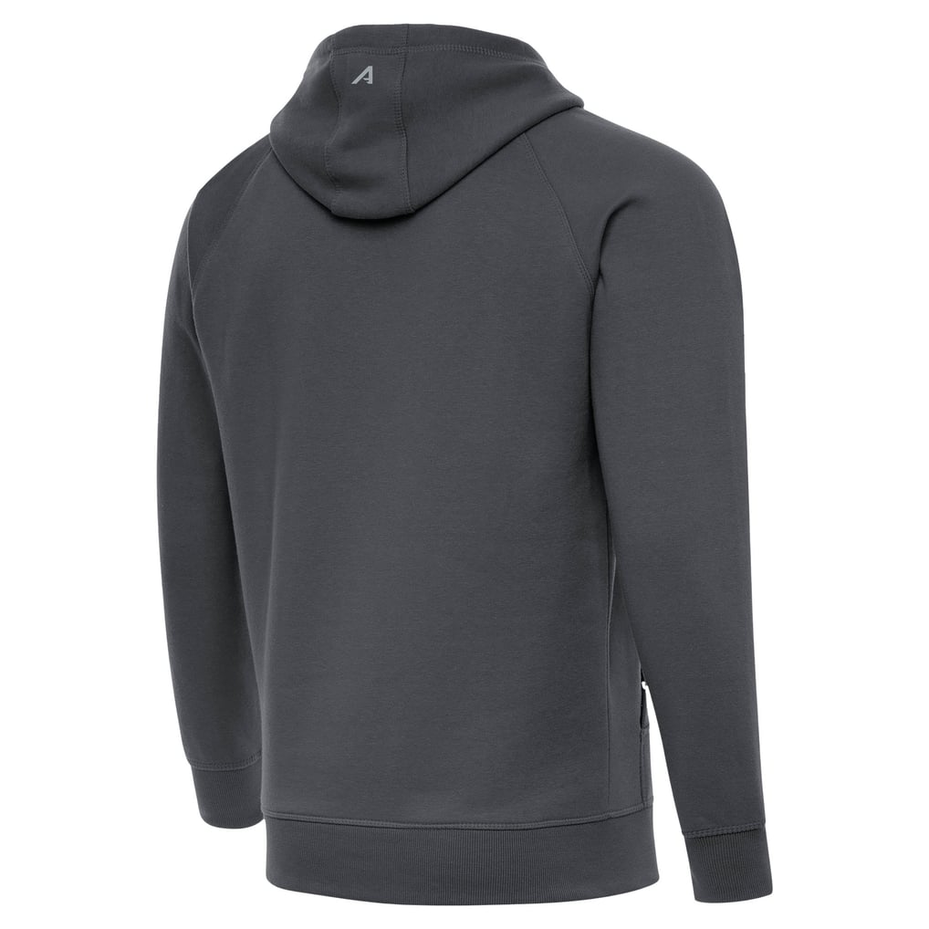Seattle Seahawks Antigua Brushed Carbon Victory Pullover Hoodie - Charcoal