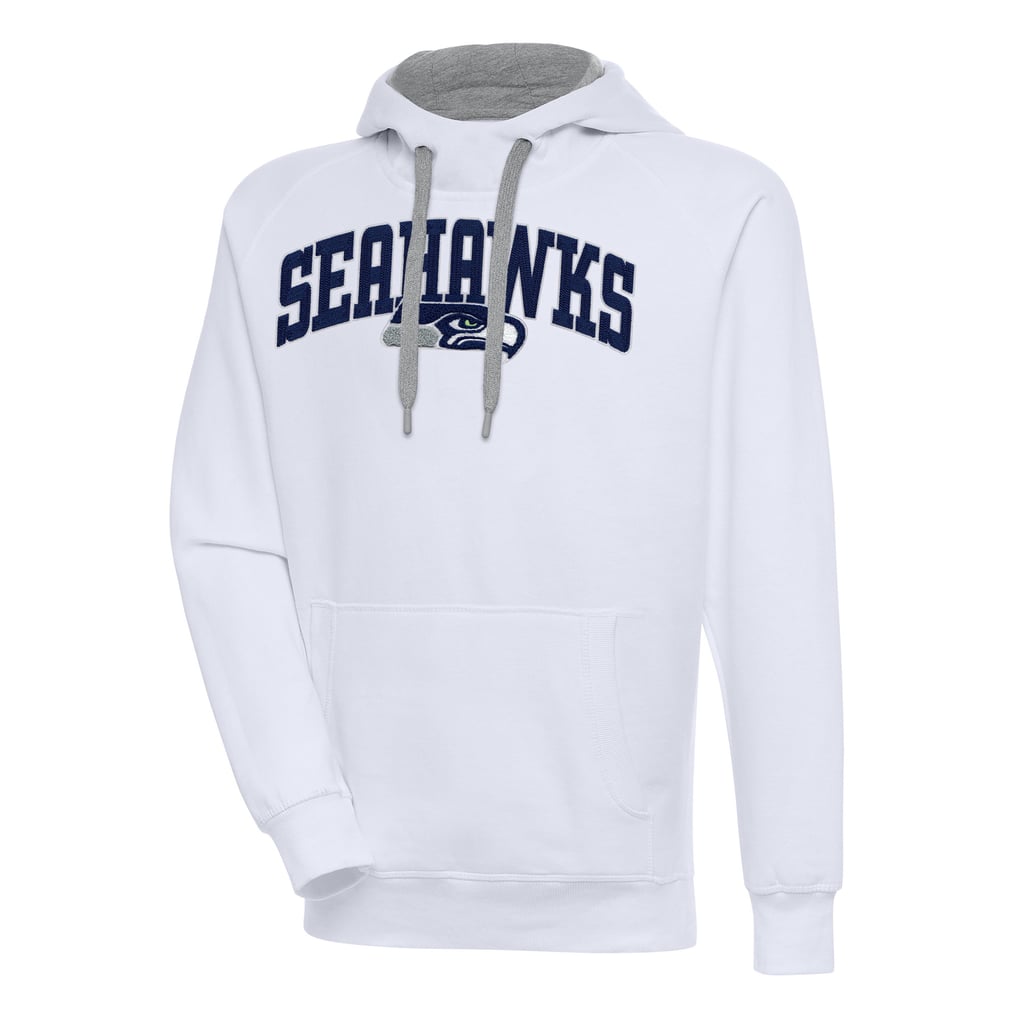  Seattle Seahawks Antigua Victory Pullover Hoodie - White